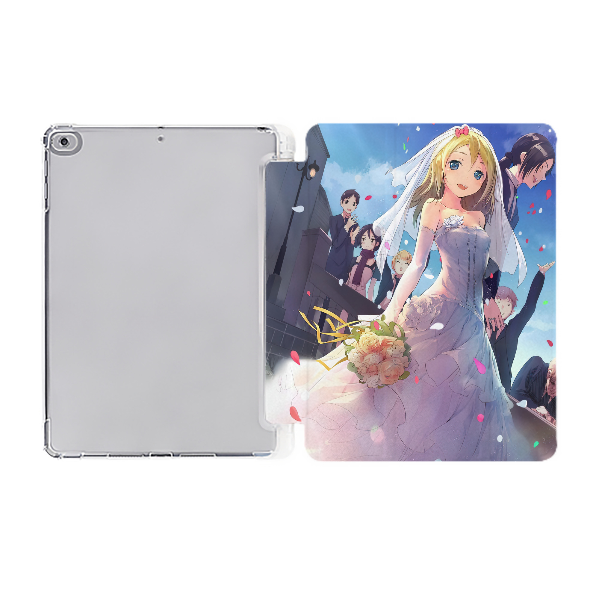 （画像用） 進撃の巨人 Attack on Titan IPad ケース ペン収納付き 三つ折りスタンド PUレザー×シリコン 対応機種9.5/10.5/10.9インチ